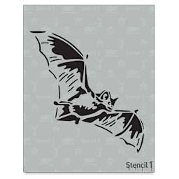 Stencil1 Stencil - Bat, 8-1/2'' x 11''