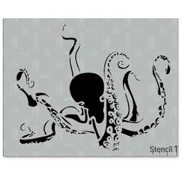 Stencil1 Stencil - Octopus, 8-1/2'' x 11''