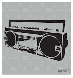 Stencil1 Stencil - Boom Box, 5-3/4'' x 6''