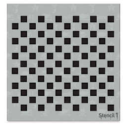 Stencil1 Stencil - Checkers, Repeat Pattern, 5-3/4" x 6"