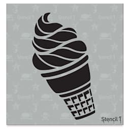 Stencil1 Stencil - Ice Cream, 5-3/4" x 6"