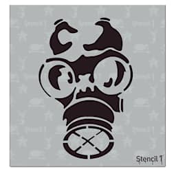 Stencil1 Stencil - Gas Mask, 5-3/4" x 6"