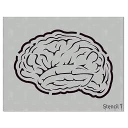Stencil1 Stencil - Brain, 8-1/2'' x 11''