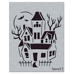 Stencil1 Stencil - Haunted House, 5-3/4'' x 6''