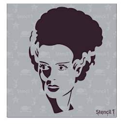 Stencil1 Stencil - Bride Of Frankenstein, 5-3/4'' x 6''