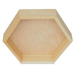 Walnut Hollow Pine Hexagon, - Front view of Large Hexagon