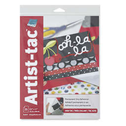 Grafix Artist-tac - Front of package of 8 1/2" x 11" sheet size
