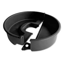 Brent Plastic Splash Pan - Black, unsnapped