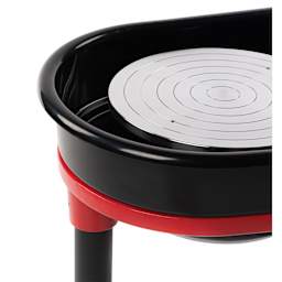 Skutt Red Legend Pottery Wheel - 1/3 HP w/ SSX Controller Pedal close-up