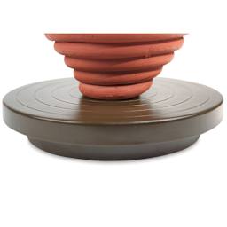 Amaco Decorating Wheel - supporting in progress ceramic piece