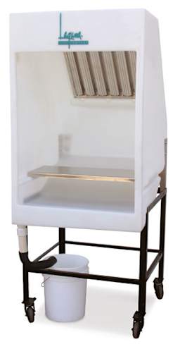 Laguna Pro-X Seamless Spray Booth System - Angled view shown with optional accessories  (Stand sold separately)