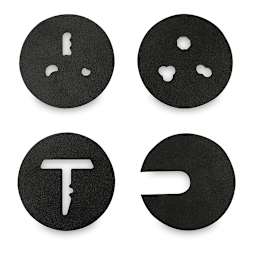 Brent Clay Extruder HD - Top view of 3 dies and selector disk