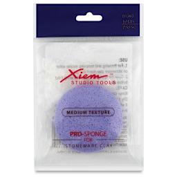 Xiem Studio Pro-Sponges - Front view of Medium Texture Sponge package