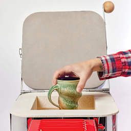 Skutt FireBox 8x6 LT Kiln pulling finished project example from kiln