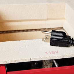 Skutt FireBox 8x6 LT Kiln interior and plug