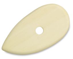 Potters' Throwing Ribs - Side view of Shape 1 Kidney shaped Tool
