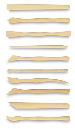 Boxwood Clay Tool Sets - Set of 10 8" long tools shown