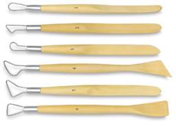 Single End Tools - Set of 6 Round Set Tools shown horizontally