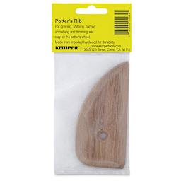 Kemper Hardwood Potter's Rib - RB2, 4-1/4" back of packaging