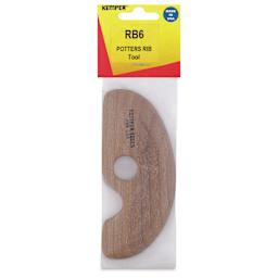 Kemper Hardwood Potter's Rib - RB6, 4-1/8" front of packaging
