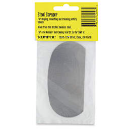Kemper Steel Scrapers - Back of package of Rounded Smooth Edge Scraper