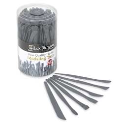 Richeson Student Clay Modeling Tool Sets - 140 pc Canister shown, with one of each tool in front