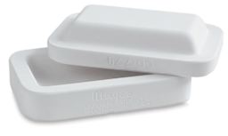 Mayco Slump and Hump Molds - Two piece Rectangle Mold shown slightly open