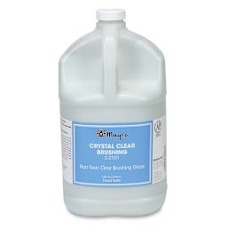 Mayco Crystal Clear Brushing Glaze - Front view of Gallon Jug