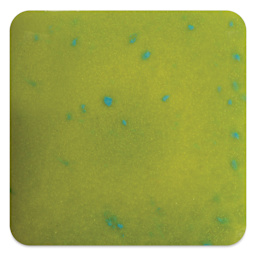 Mayco Speckled Stroke & Coat Glaze - Speckled Sour Apple, fired at cone 6 oxidation