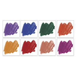 Amaco Lead-Free Semi-Moist Underglaze Sets - Set No. 111 (Swatched)