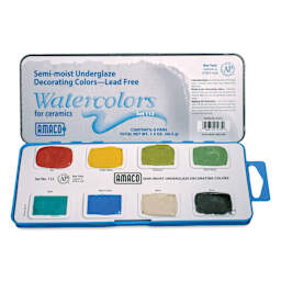 Amaco Semi-Moist Underglaze - Set No. 112, Set of 8