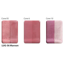 Maroon Amaco LUG Liquid Underglaze fired to Cone 05, Cone 6, and Cone 10.