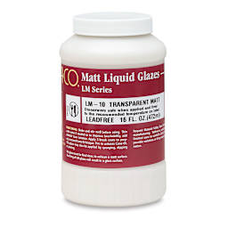 Amaco Low Fire Matt Glaze - Pint, Transparent Matte, Transparent Jar
