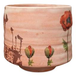 Amaco Low Fire Matt Glaze - Pint, Transparent Matte, Transparent applied to vessel finished project