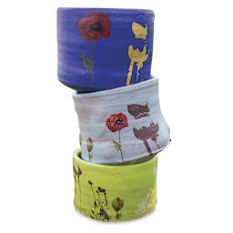 Amaco Low Fire Matte Glazes - Assorted Pots painted with Matt Glazes