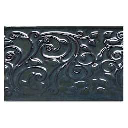 Amaco Opalescent Glaze - Black Tulip, finished example