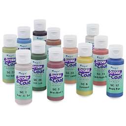 Mayco Stroke & Coat Wonderglaze Set - Component 2 oz bottles of Kit 3