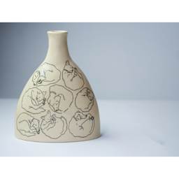 Amaco Underglaze Pencil, finished piece