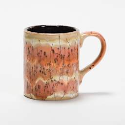Mayco Pottery Cascade Glazes - finished mug example