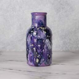 Mayco Pottery Cascade Glazes - finished vase example