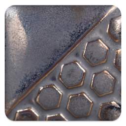 Mayco Elements Glaze - Black Adventurine, fired at cone 10 reduction