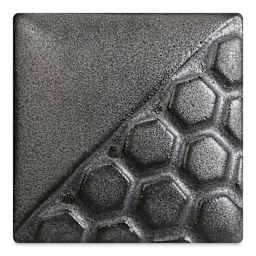 Mayco Elements Glaze - Burnished Steel, fired at cone 06 oxidation