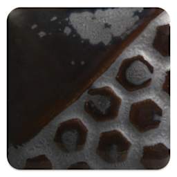 Mayco Elements Glaze - Burnished Steel, fired at cone 6 oxidation