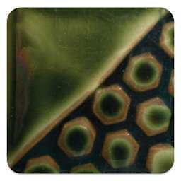 Mayco Elements Glaze - Green Sapphire, fired at cone 6 oxidation