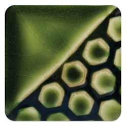 Mayco Elements Glaze - Emerald Green, fired at cone 6 oxidation