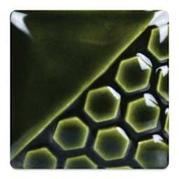 Mayco Elements Glaze - Leaf Green, fired at cone 06 oxidation