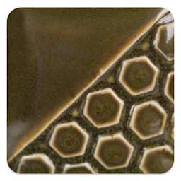 Mayco Elements Glaze - Grass, fired at cone 10 reduction