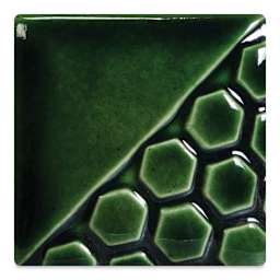 Mayco Elements Glaze - Lustre Green, fired at cone 06 oxidation
