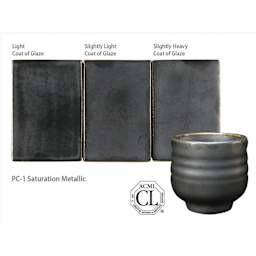 Amaco Potter's Choice Glaze - Pint, Saturation Metallic