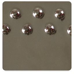 Amaco Potter's Choice Glazes - Palladium, PC-4. Sample in silver-brown color.